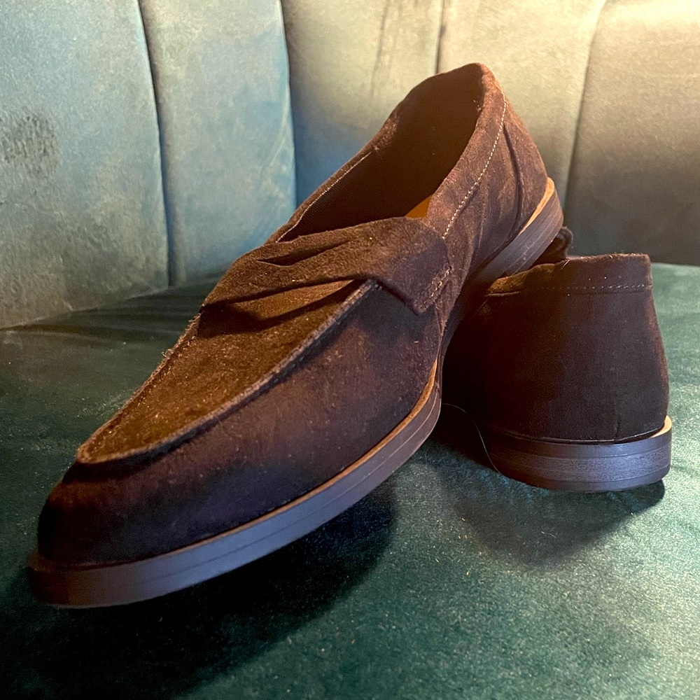 Old Navy Black Suede Loafers, Women’s Size 9